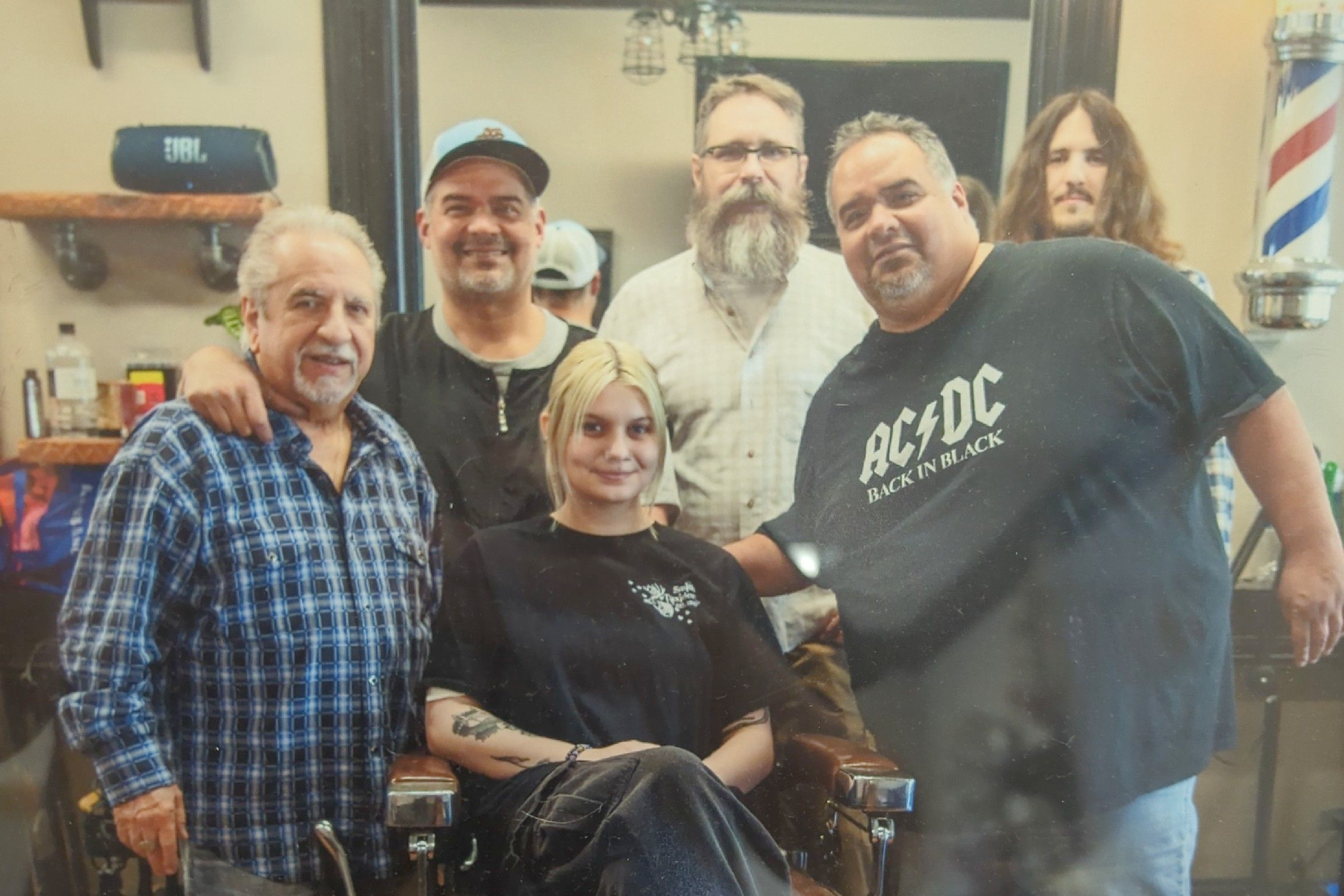 Barbers and staff at Wheaton Barber Shop of Winfield